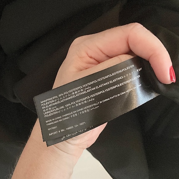 C/meo Collective Blazer Ruffled Goth Statement Pockets Flare sleeve Tuxedo Sz L - Picture 11 of 14